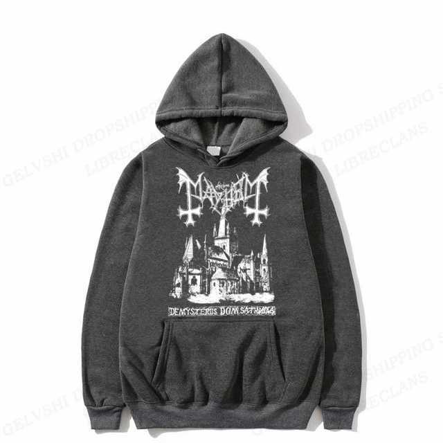 Mayhem Deathcrush Mens Fashion Hoodie Hip Hop Hoodie Mens Coat Mens Sweater Y2K Costume Rap Singer W250117