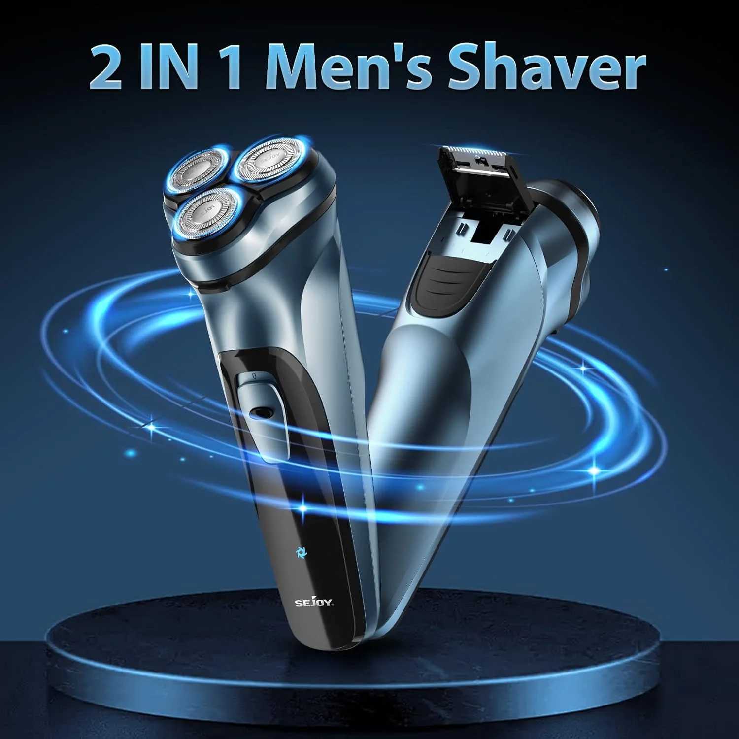 Sejoy Electric Razor for Men Rechargeable Electric Razor Shaving Manes Mens Electric ShaversW250117
