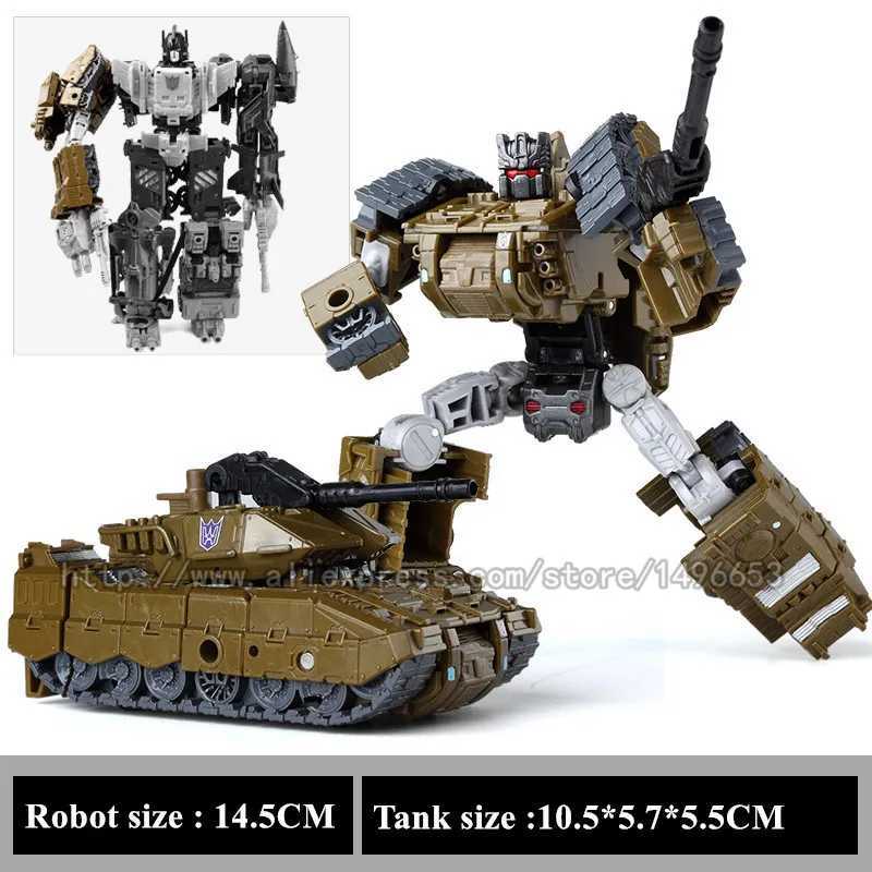 Haizhixing 5 IN 1 Transformation Robot Car Toys Anime Devastator Aircraft Tank Model KO Boys Truck Collection Kid Adult Gift W250228