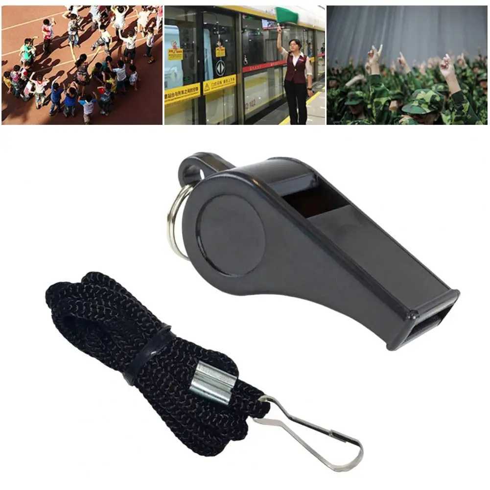 Referee Whistle Black Color Children Sports Whistle Cheerleading Tools Portable Accessory Survival Whistle Sports GoodW250121