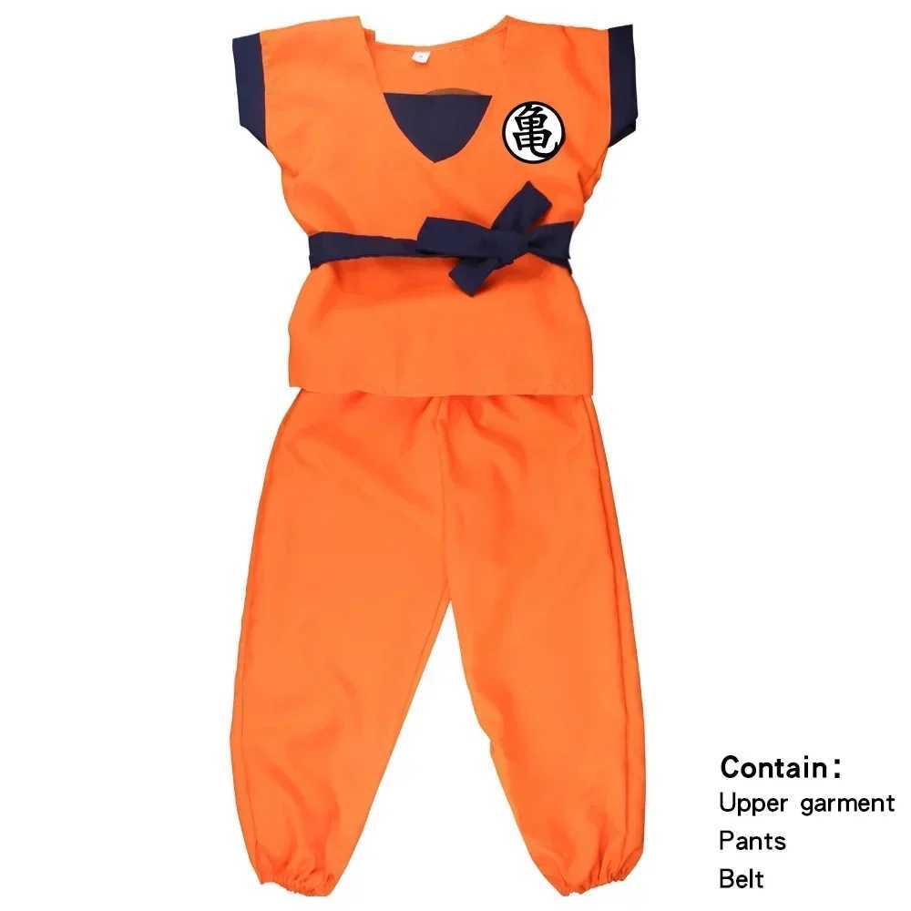 Halloween Adult Kids Suits Son Goku Gui Carnival Anime Cosplay Holiday Costumes Tail Wrister Wig Blue Gold Children Dress Up W250117