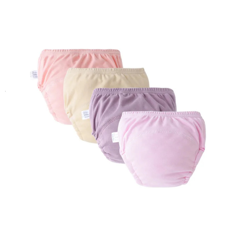 4/6Pcs Baby Diaper Training Pants for Girls Boys Kids Underwear Washable Infant Cloth Diaper Reusable Nappies Toddler Shorts 250114