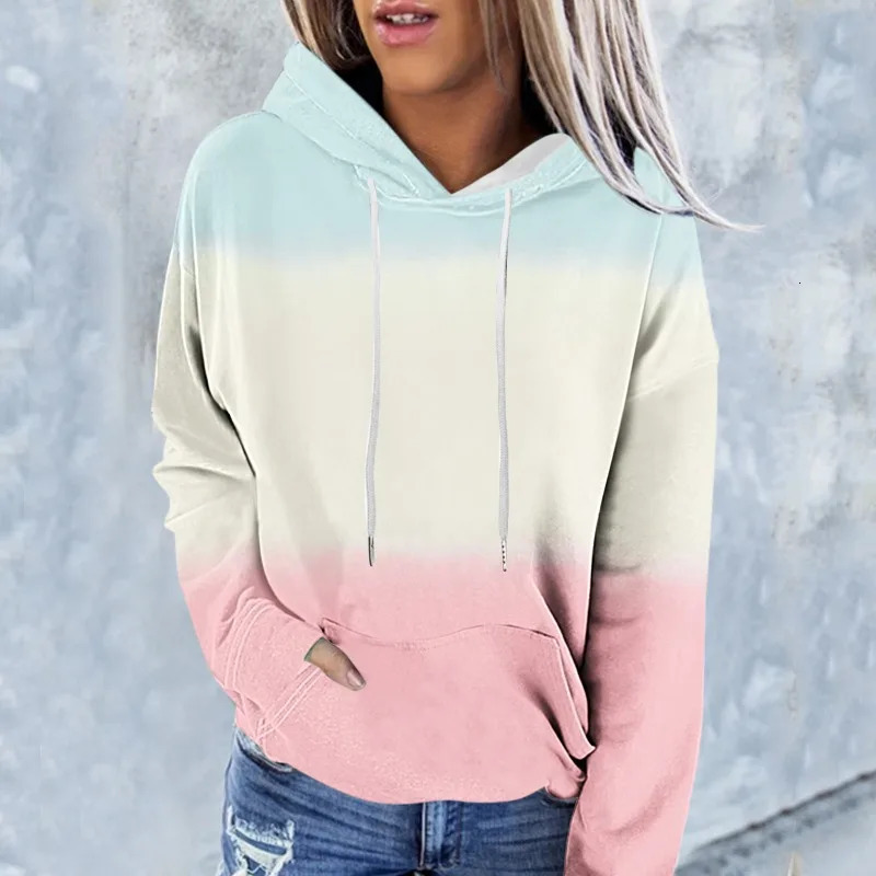 Spring and Autumn women 3D printed love hoodie trendy loose sweatshirt long sleeve spell backtoback hat street clothing 250122