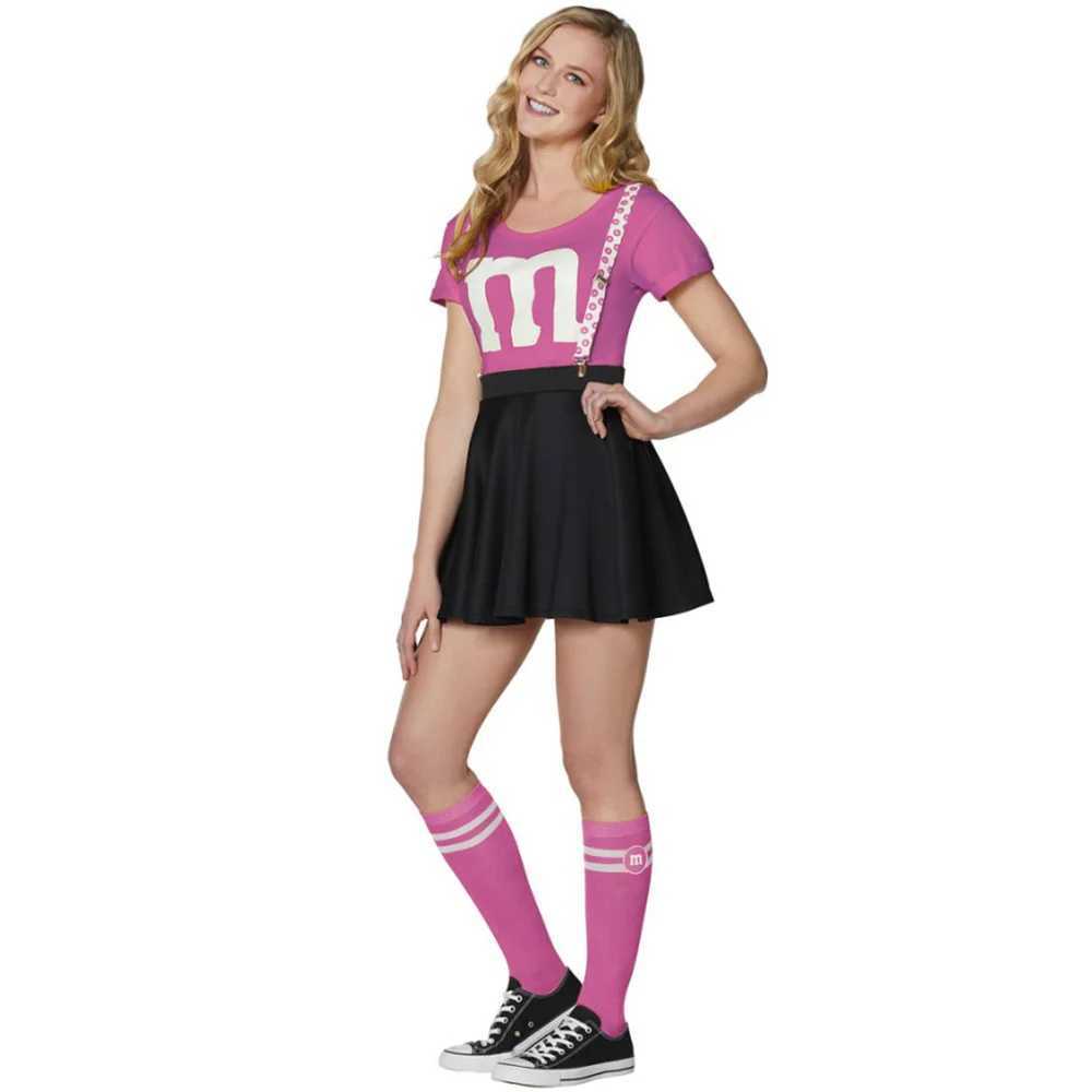 Adult Football Baby Cheerleader Costume High School Girl Cosplay Uniform M Aerobics Dance Cheerleading Costumes Top Skirt SocksW250121