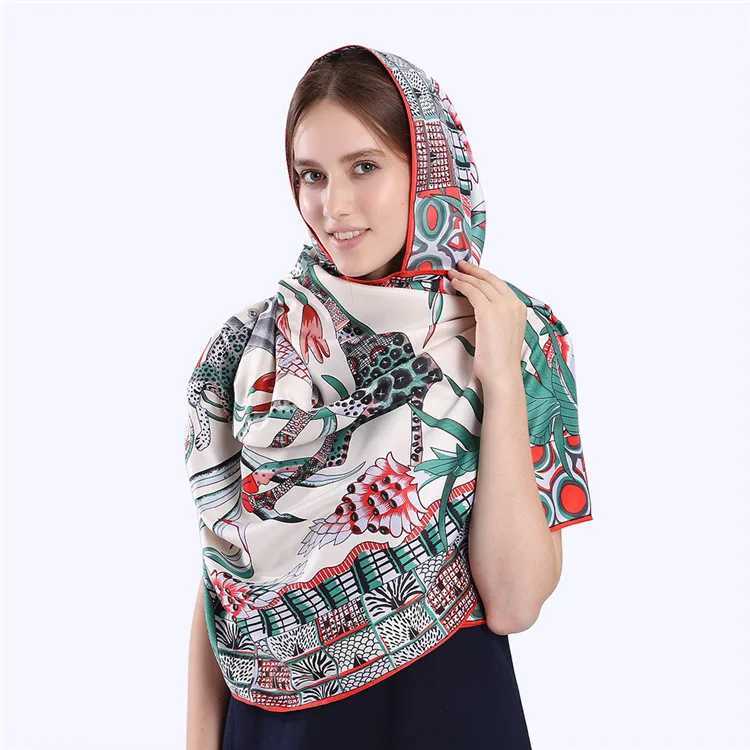 POBING Luxury Brand Twill Silk Scarf Animals Printed Square Scarf New Design Print Kerchief Woman Neck Shl Wrs Fabric W250118