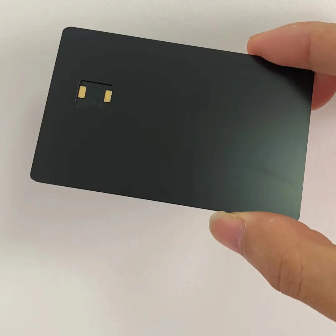 4442 chip slot Dual Interface NFC Metal Credit Card With antenna build-in hico strip and signature for contactless payment 250109