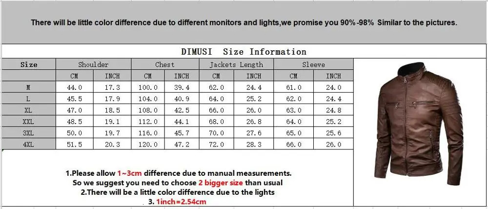 DIMUSI Mens Jacket Fashion Mens Vintage Leather Jackets Casual Men Faux Leather Motorcycle Jackets Biker Zipper Pockets Coats 250120