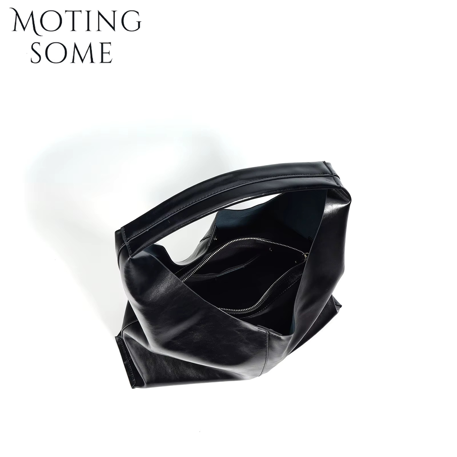 Motingsome Retro Melard Color Woman Bags Shoulder Casual Handbag And Purse Oversized Big Roomy Underarm Tote 2024 New