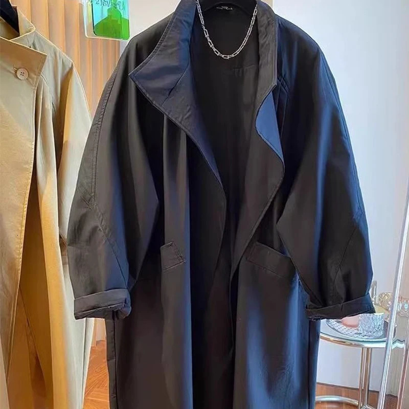 American Highend Standup Collar Top 2024 Spring Plus Size Womens Casual Loose Midlength Cute Girl Windbreaker Jacket Urban 250113