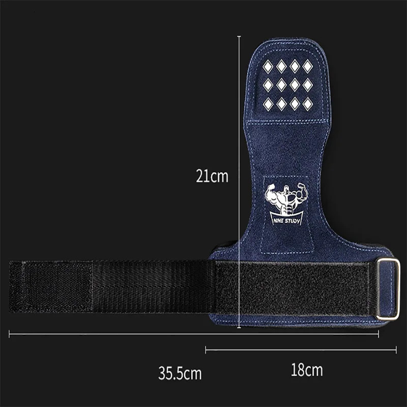 Cowhide Gym Gloves Grips Anti-Skid Weight Lifting Grip Pads Deadlifts Workout Fitness Gloves Pull Ups Bracer Protection 1 Pair 250118