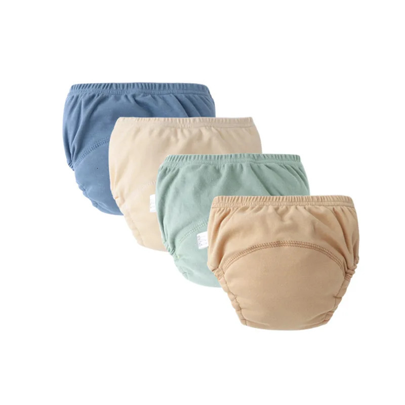 4/6Pcs Baby Diaper Training Pants for Girls Boys Kids Underwear Washable Infant Cloth Diaper Reusable Nappies Toddler Shorts 250114