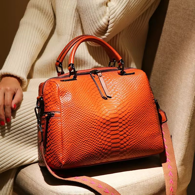 2024 New Fashion Alligator Women Handbags European Designer Leather Ladies Shoulder Bags Female Girl Brand Crossbody Bag