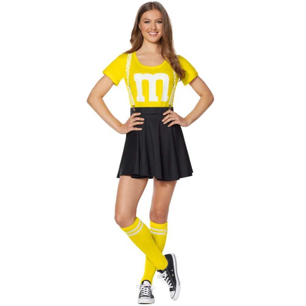 Adult Football Baby Cheerleader Costume High School Girl Cosplay Uniform M Aerobics Dance Cheerleading Costumes Top Skirt SocksW250121