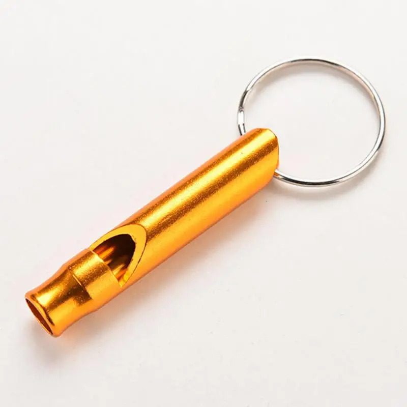 13510Pcs Camping Whistle Tool Outdoor Metal Multifunction Pendant Keychain Keyring Survival Emergency Tools 250107