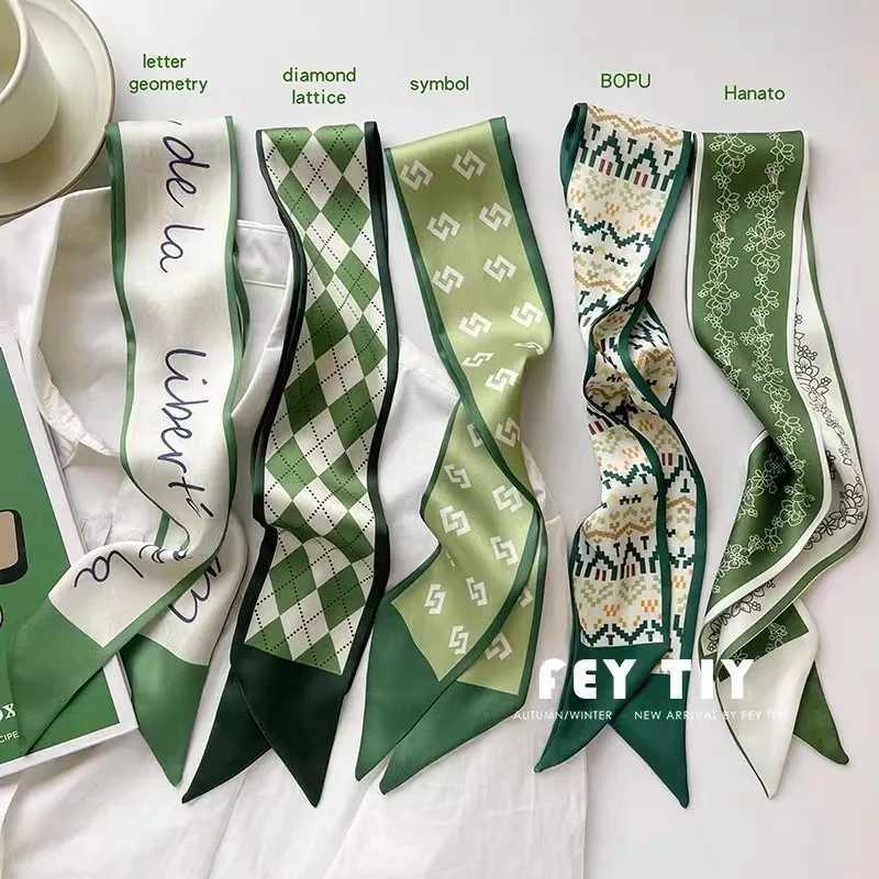 2024 Square Silk Scarf Womens Fashion Printed Small Neck Scarf Hair Pulling Band Founders Hand Kerchief Womens Bandana Shl W250118