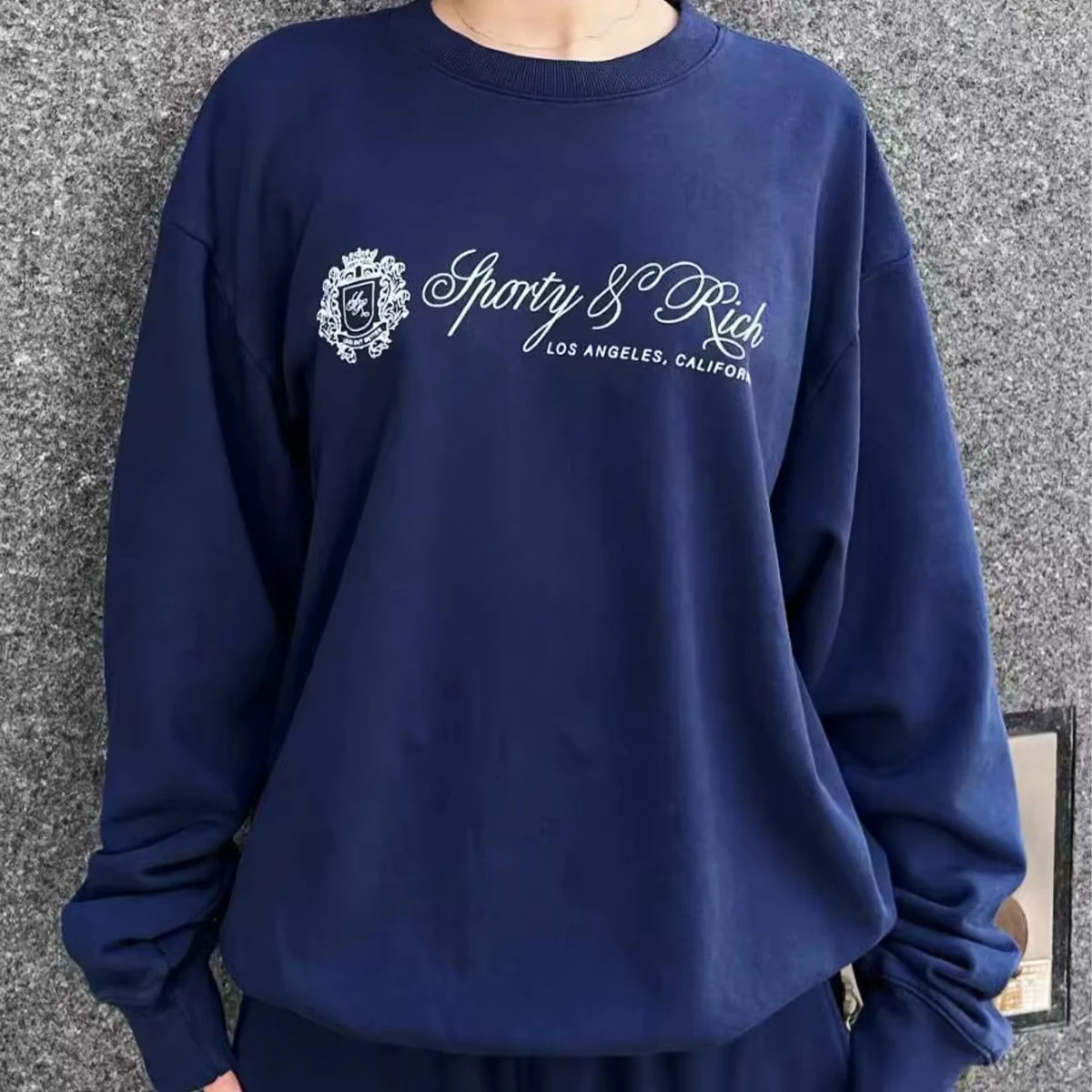 Autumn Arrival Sporty Make You Wellness Letters Printing Vintage Style Sweatshirts Women Oversize Cotton 90s Jumpers 250122