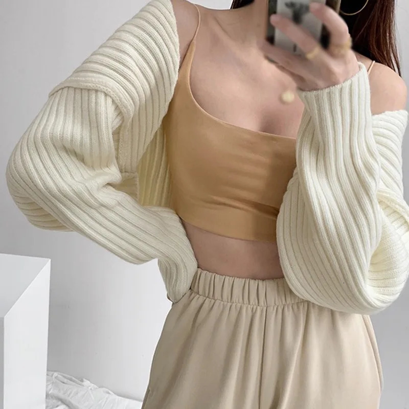 Open Front Solid Color WomenBolero Shrug Cardigan Cropped Casual Bolero for Everyday Date Nights Parties 250109