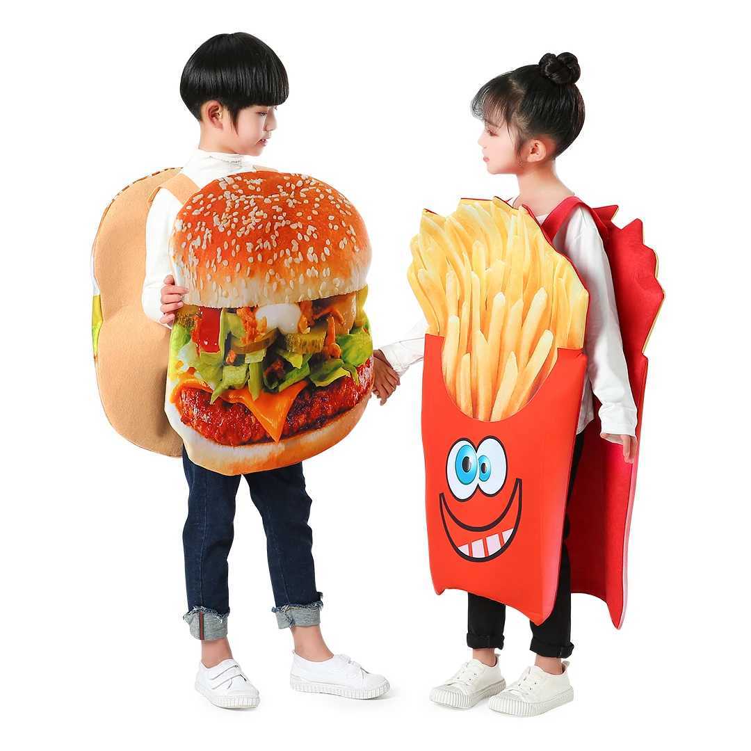 Halloween Costume Children Hamburg Costume French Fries Costume (Single piece) W250117