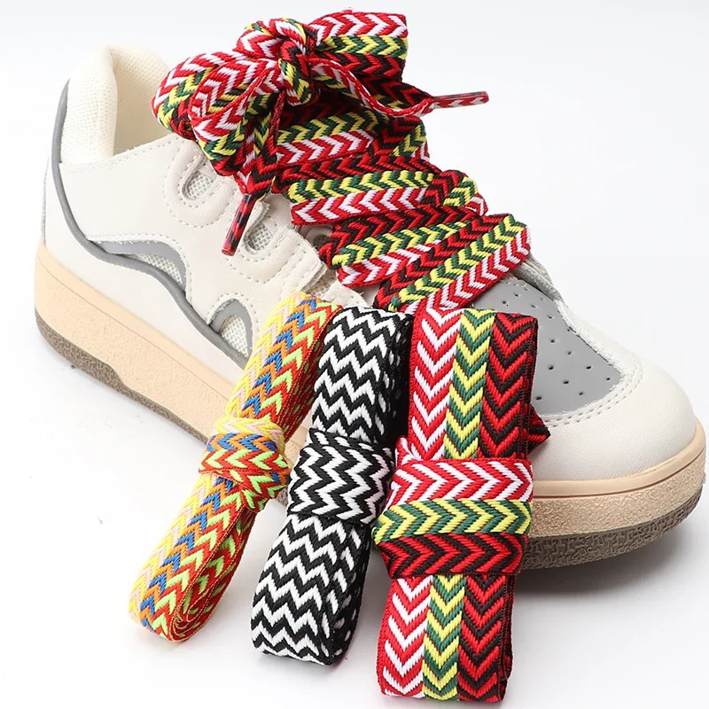 Thick Shoelaces for Sneakers Shoe Wide Laces Man and Woman Shoelace Width 3cm Length 120/140/160cm/180cm Shoes Accessories 250115