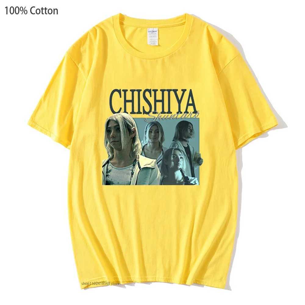 Anime Alice In Borderland T-Shirts Chishiya Printed Tshirts Men Fashion Tops 00% Cotton Women Clothing Y2k Clothes Summer Tops W250117