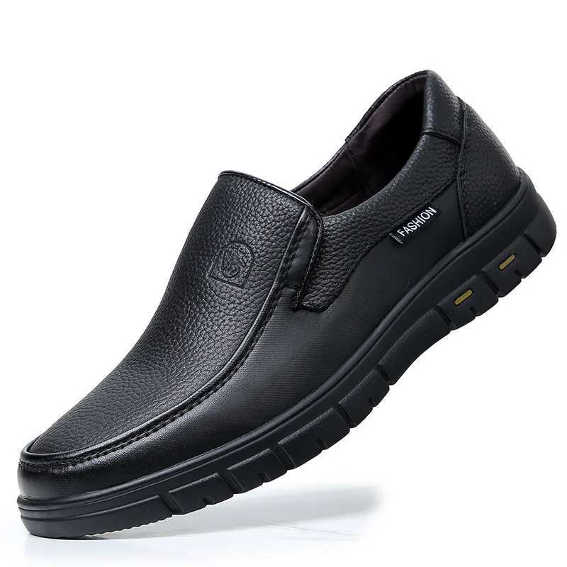 New Genuine Leather Handmade Shoes Casual Shoes For Men Flat Platform Walking Shoe Outdoor Footwear Loafers Breathable SneakersXJ250118