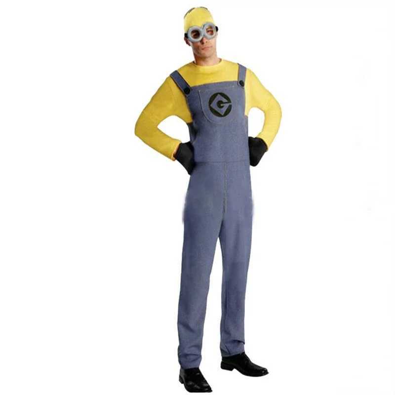 Anime Minions Full Family Cosplay Costume Boy Girl Dress Kids Adult Jumpsuits Masquerade Despicable Me Carnival Party Dress Up W250117