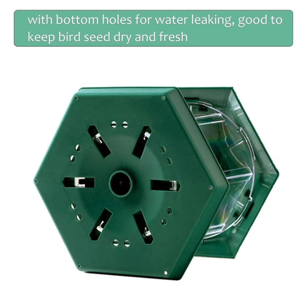 Hanging Wild Bird Feeder Waterproof Gazebo Outdoor Container With Hang Rope Feeding Bird Feeder Garden Decor Pet Supplies 250121