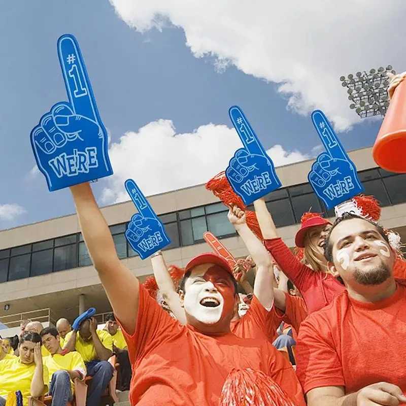 Universal Large Foams Fingers Cheerleading Props Hand Sports Event Cheering Palm Party Props Number Foam Fan FingerW250121
