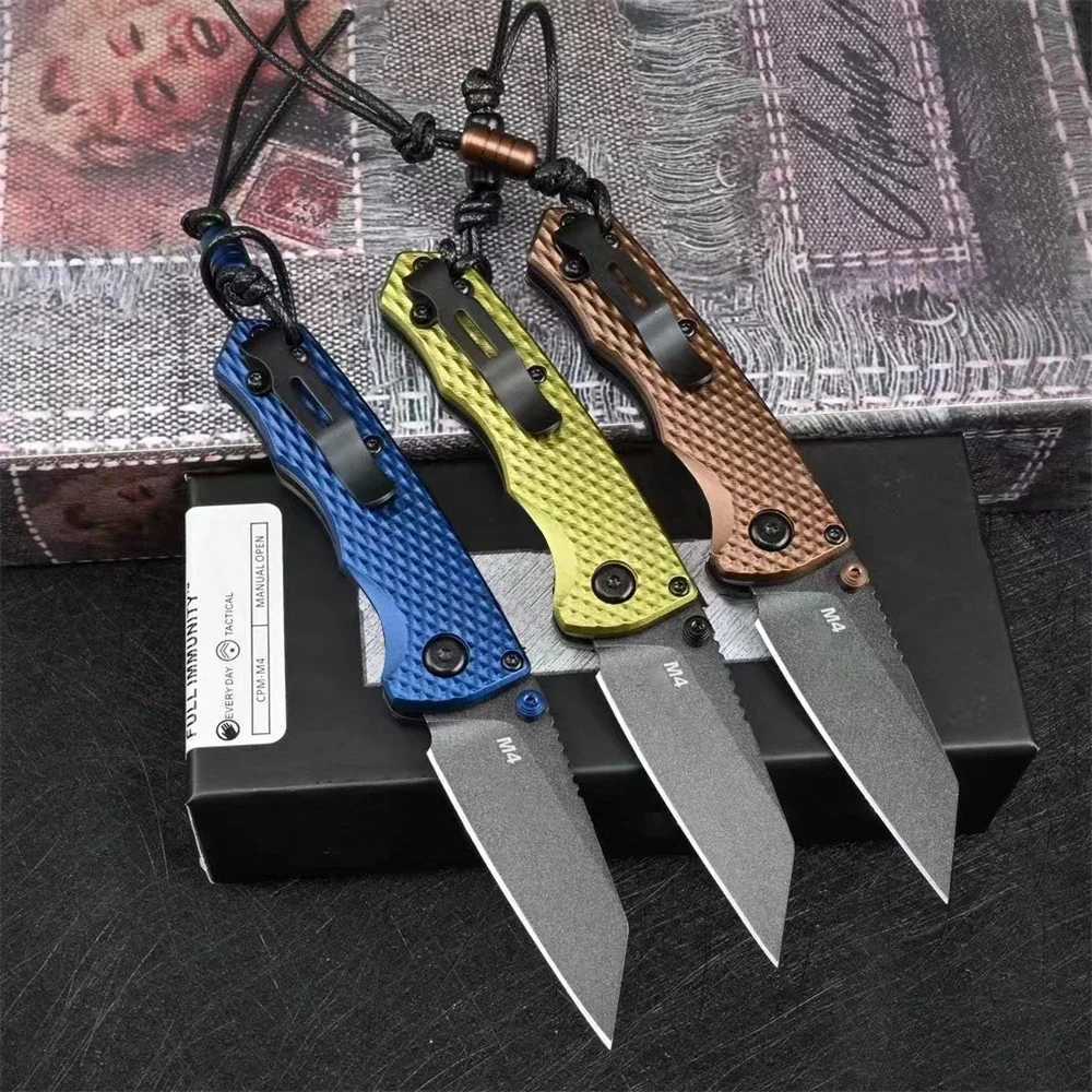 BM 290 290BK-2 Full Immunity Folding Knife 2.49 M4 Blade Aluminum Hands Outdoor Cam Hunting EDC Tool Knives W250120