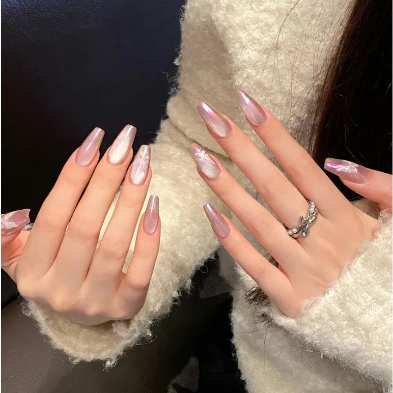 1730 10pcs Handmade Nail Art Press-on Nails 250108