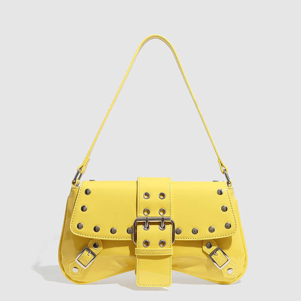 Punk style willow nail shoulder bag, handbag, armpit bag