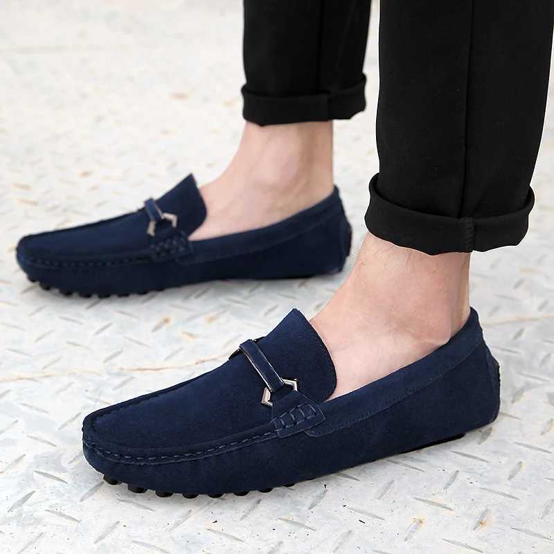 Leather Men Fi Business Shoes New Men Loafers Lightweight Mens Slip Shoes 2024 Handmade All-mah for Men Driving ShoesXJ250118