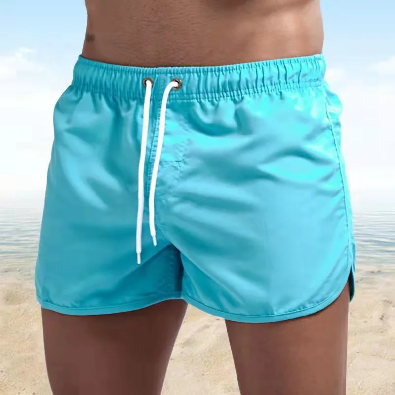 Shorts For Men Summer Mens Swimwear Shorts Beachwear Sexy Swim Trunks Men Swimsuit Low Waist Breathable Beach Wear 250121