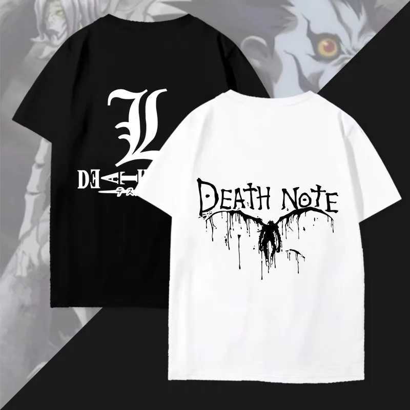 Japanese Anime T-shirt Death Note T-shirt Mens Kawaii Cartoon Summer Top Misa Amane Graphic T-shirt Harajuku Unisex Pop Y2k T-shirt W250117
