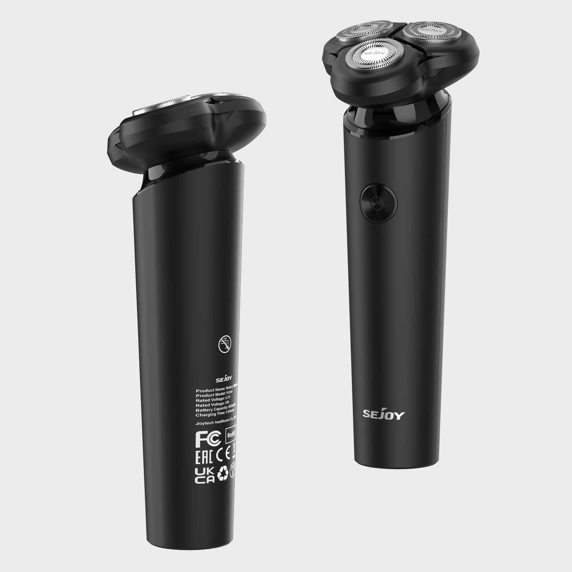 Sejoy Electric Shavers 3D Floating Rechargeable Electric Trimmer Razor Type-C Washable Rotary Shaving Beard ManeW250117