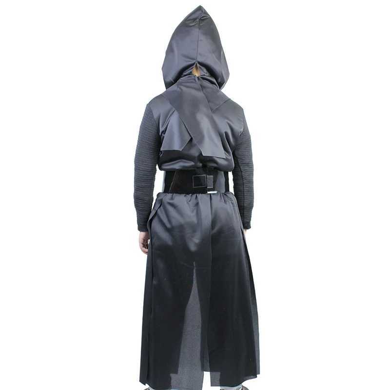 Deluxe Kylo Ren Classic Cosplay Clothing Kids 4-10years Halloween Movie Costume 4PCS set W250117
