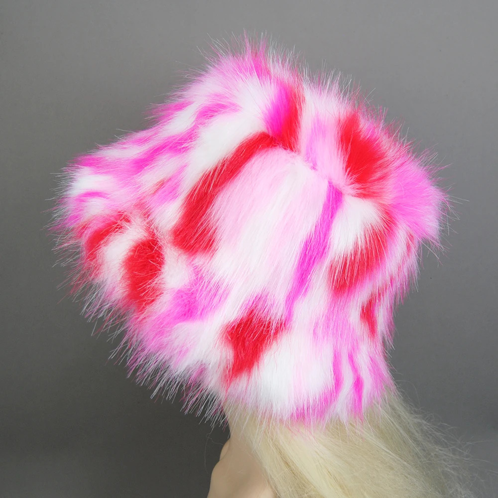 Fox Fur Hat Super Soft Womens Winter Hat Cotton Lining Warm Russian Fashion Ski Bean Plush Solid Color 250109