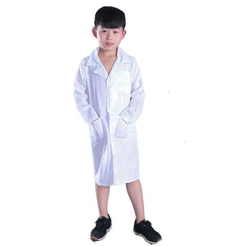 Children cosplay science white lab clothes experimental protection special class uniform cosplay doctor costume for children W250117