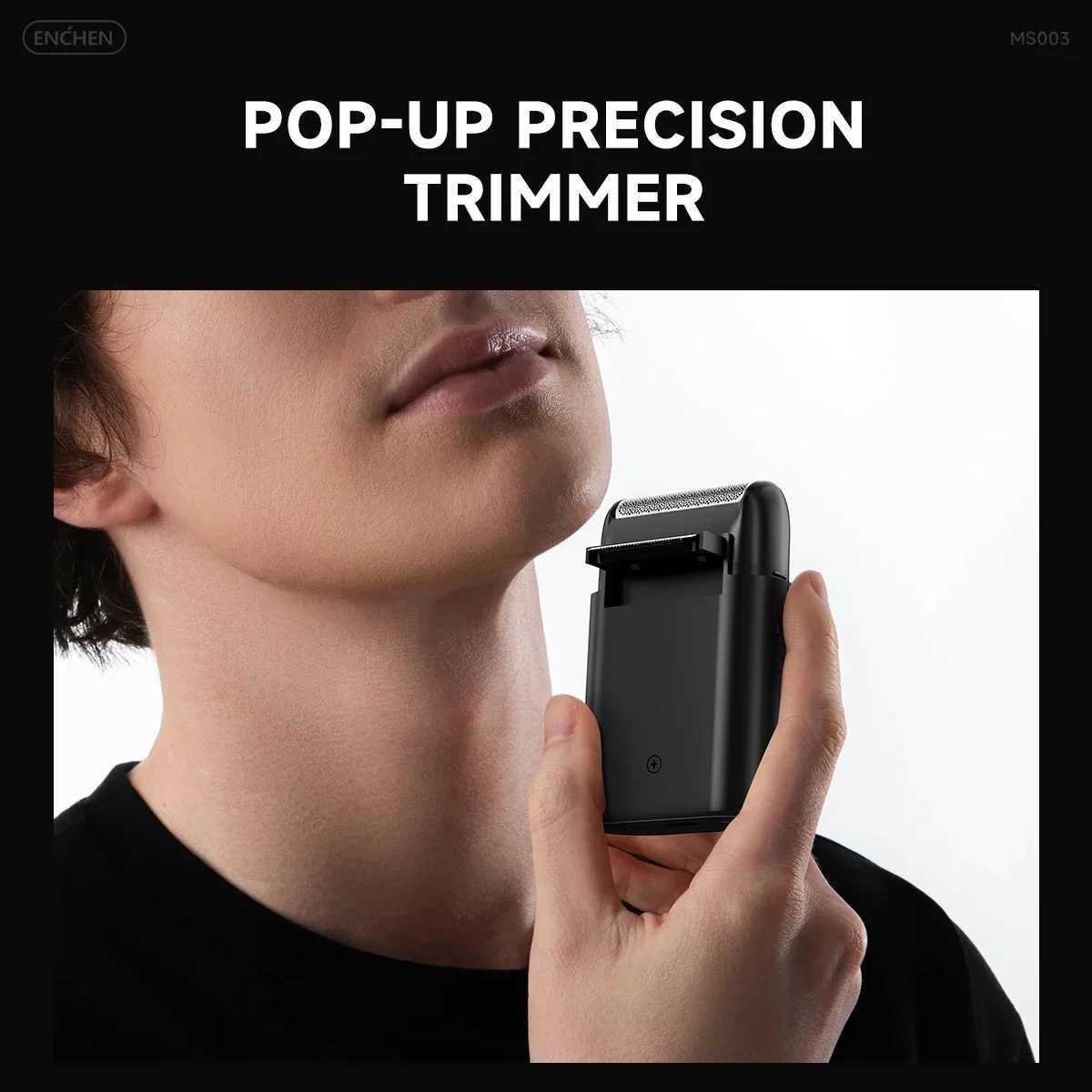 ENCHEN Shaver Professional Pocket Face Shaver Electric Beard Trimmer Portable Mini Shaver Pop-up Trimmer Shaving for Men MS003W250117