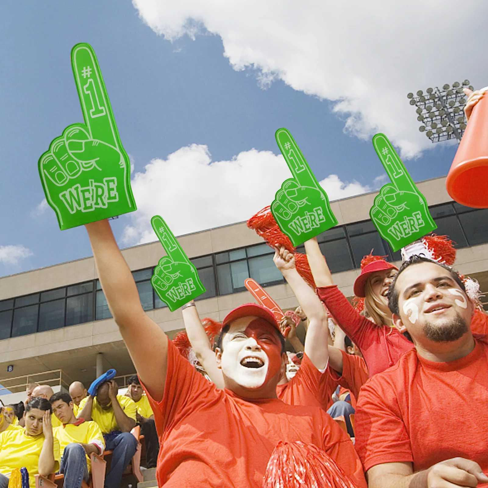 Finger Foams Universal Large Foams Fingers Cheerleading Props Hand Sports Favors Cheering Palm Party Props Foam Fan FingerW250121