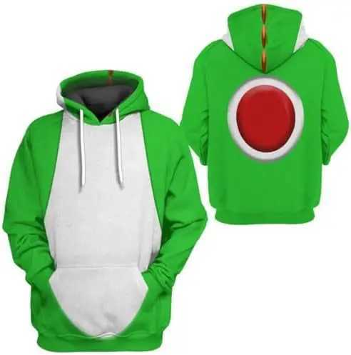 New Super Brother series cosplay anime hoodie 3D cartoon Bowser printed mens track and field suit Pullover Harajuku hoodie Y2k clothing W250117