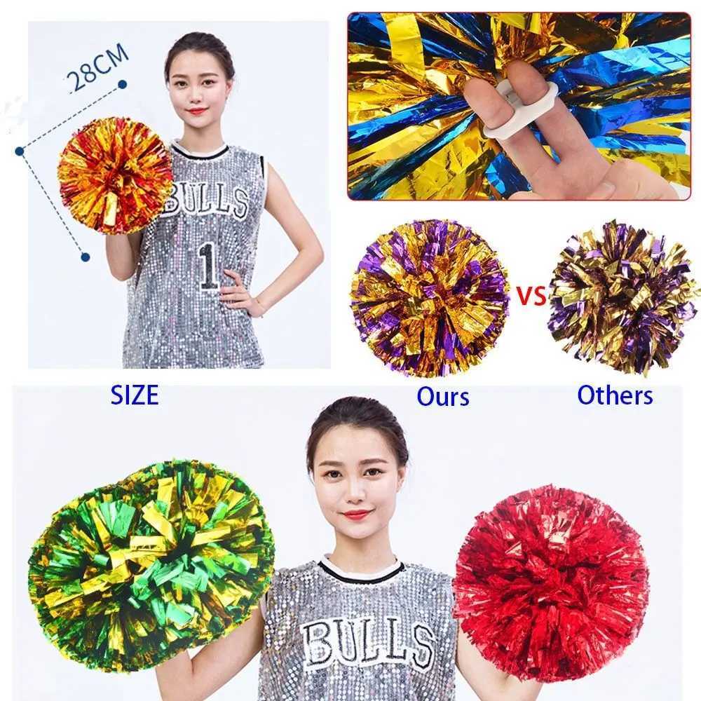 Ring Style Competition Flower Fancy Cheerleading Cheering Ball Club Sport Supplies Cheerleader Pom Poms Dance Party DecoratorW250121