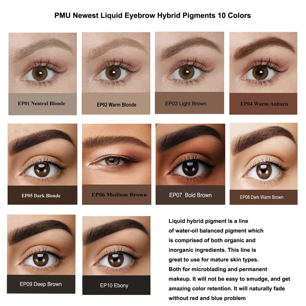 Eyebrow Liquid Pigment Permanent Makeup Machine Use Henna Eyebrows Tattoo Ink tinta para tatuar tatoo supplies maquiagem 10ML 250114