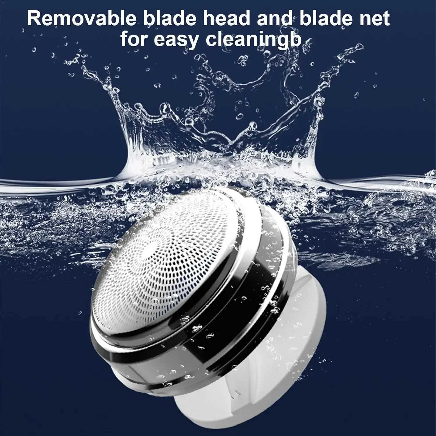 Portable Electric Shaver USB Rechargeable Waterproof Mens Mini Compact Electric Shaver Body Hair Trimmer for Home TravelW250117