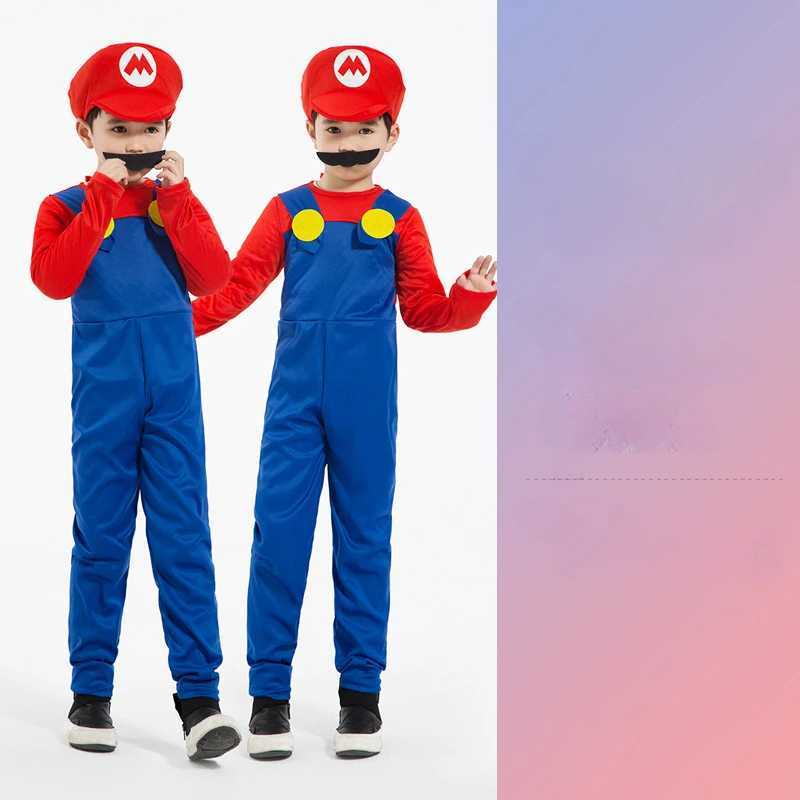 Game Anime Halloween Costumes for The Funny Super Brothers Mario Children Fantastic Edition Suits W250117