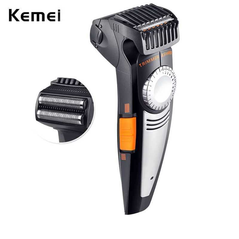 Kemei 2 in 1 Multifunction Electric Shaver and Hair Trimmer 19 Settings Cutting Length Adjustable Reciprocating Powerful RazorW250117