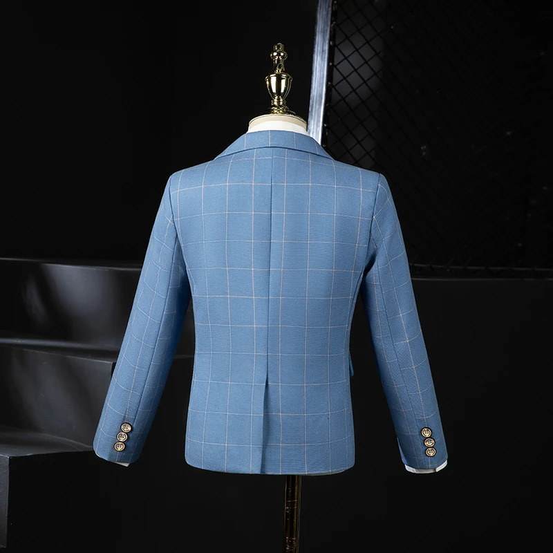 Boys Wedding Suit Kids Formal Blazer Jacket Vest Pants Bowtie 4PCS Tuxedo Dress Children Pography Suit Performance Costume 250120