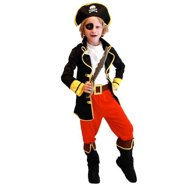 Childrens Halloween Pirate Costumes for Boys Kids Children Pirate Costume Fantasy Kids Cosplay Clothing W250117
