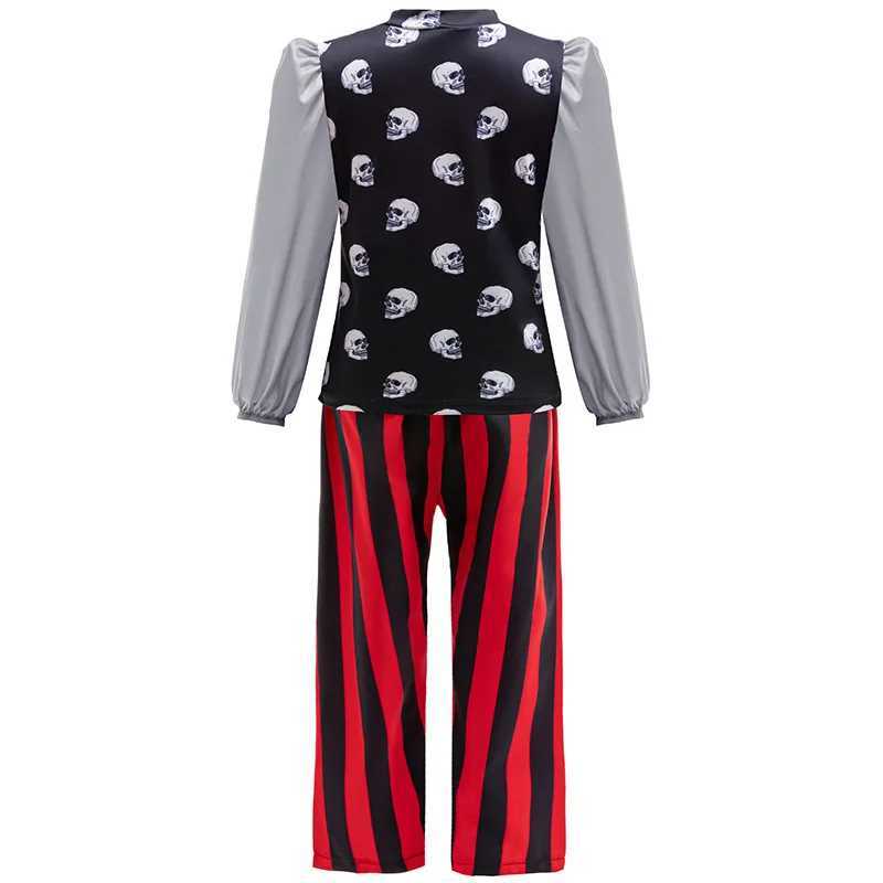 Boys Buccaneer Pirate Captain Hook Costume Cosplay Kids Halloween Purim Fancy Dress 4-10Years Carnival Party Fancy Costume W250117