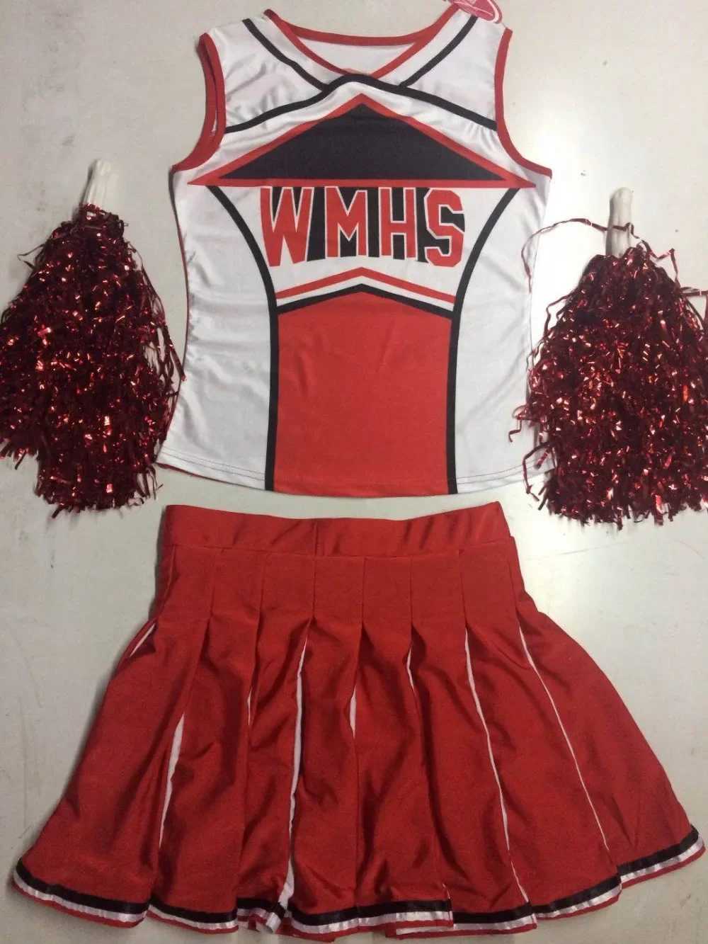 High School Glee Club Girls Cheerleading Costume Glee Style Cheerleading School Cheerleading Costume Fancy Dress UniformW250121